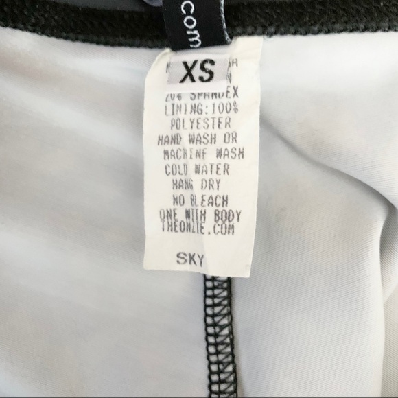 Onzie Sky geometric printed leggings grey yellow colour block high rise XS - Picture 10 of 13